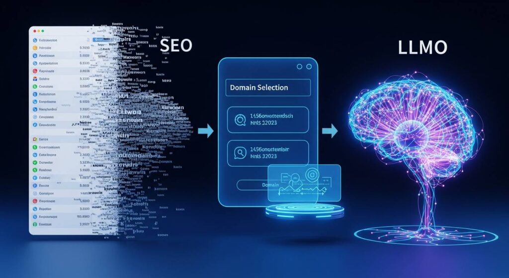 2026年版AIブログ戦略:SEOからLLMOへシフトするドメイン選定の極意